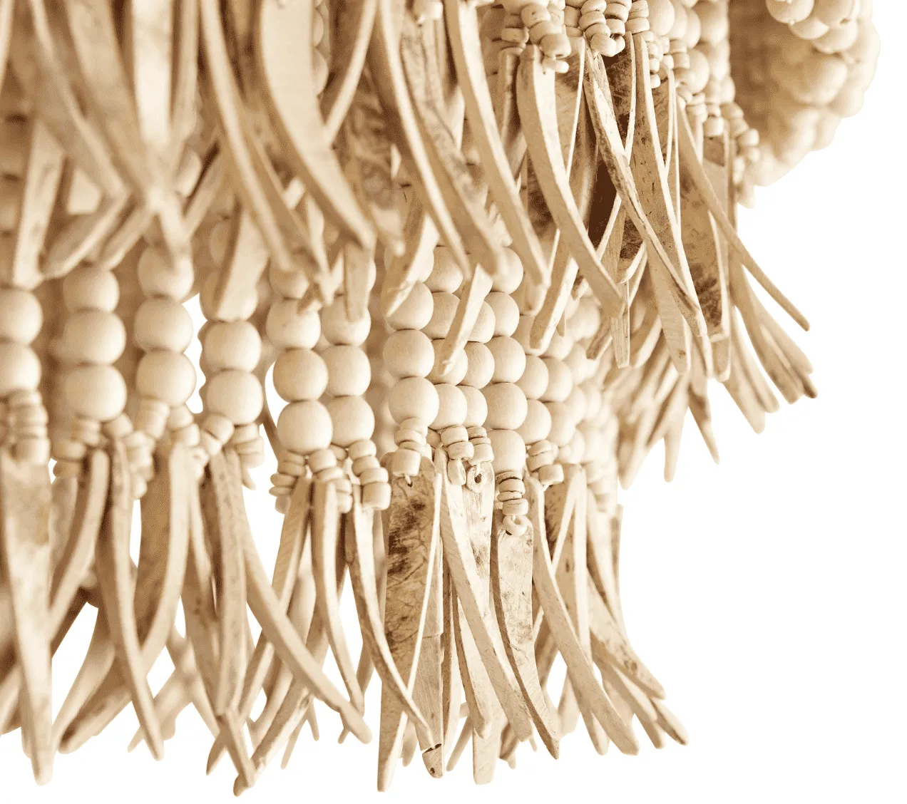Amalfi Coast Natural Bead Chandelier