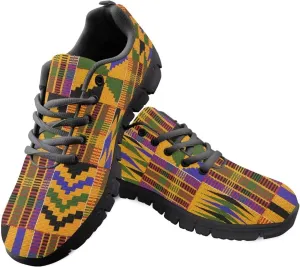 AmzPrint Women Indoor Cycling Shoes Bike Shoes Argyle Print Colorful Running Shoes for Women Comfortable Sneakers
