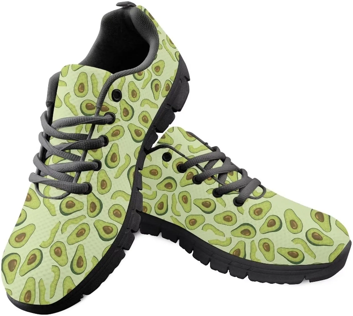 AmzPrint Women's Athletic Walking Shoes Illustraction Print Colorful Running Shoes for Women Casual Mesh Sneakers