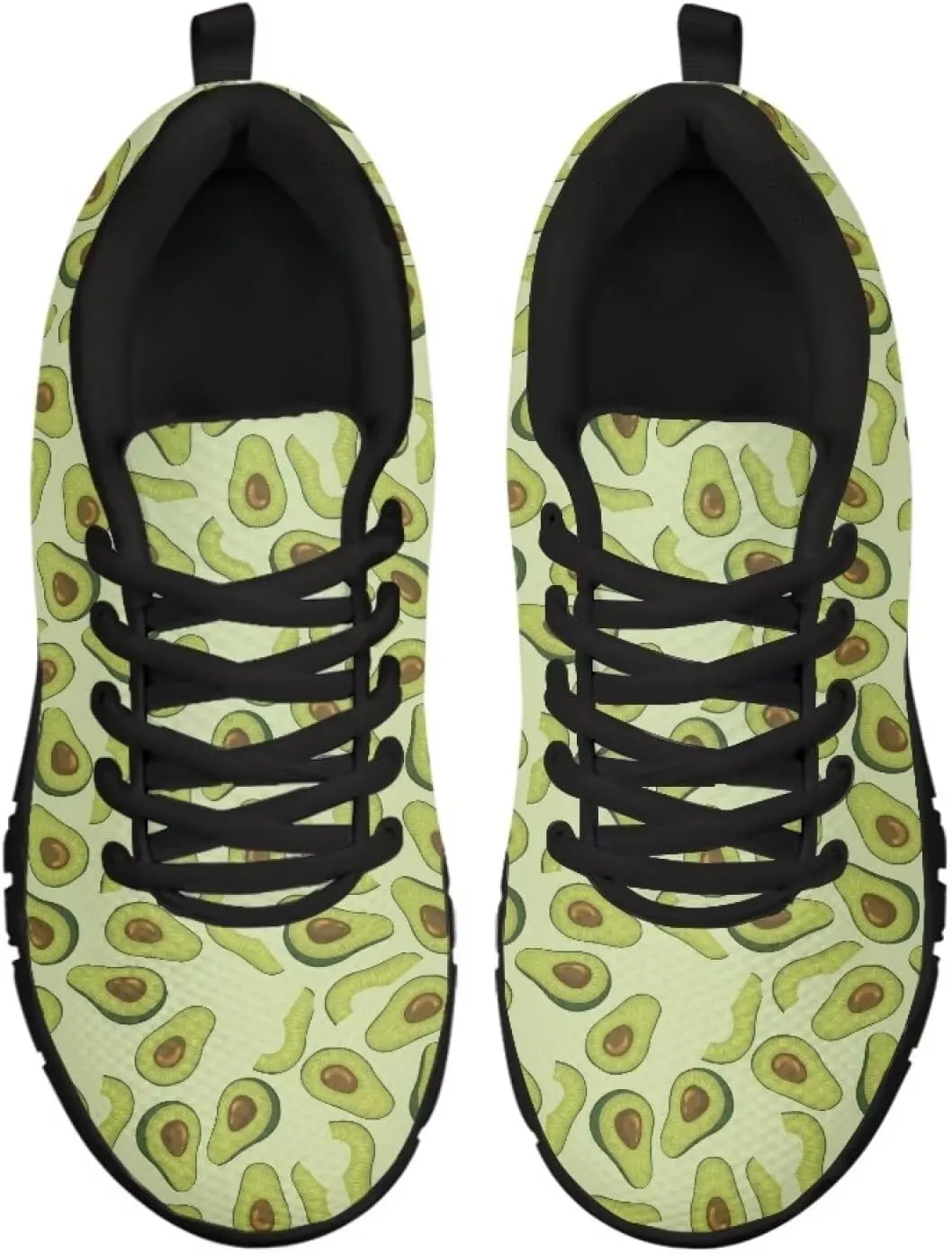 AmzPrint Women's Athletic Walking Shoes Illustraction Print Colorful Running Shoes for Women Casual Mesh Sneakers