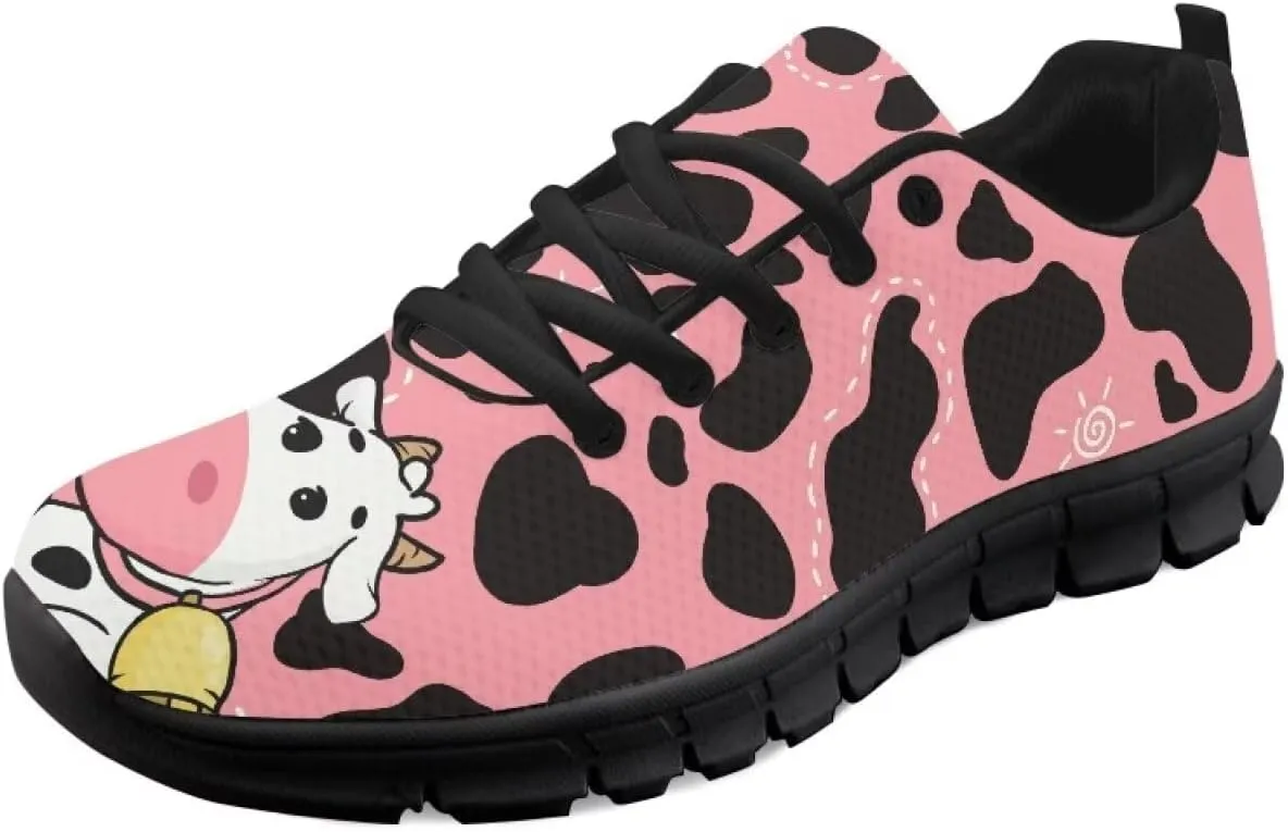 AmzPrint Women's Athletic Walking Shoes Illustraction Print Colorful Running Shoes for Women Casual Mesh Sneakers