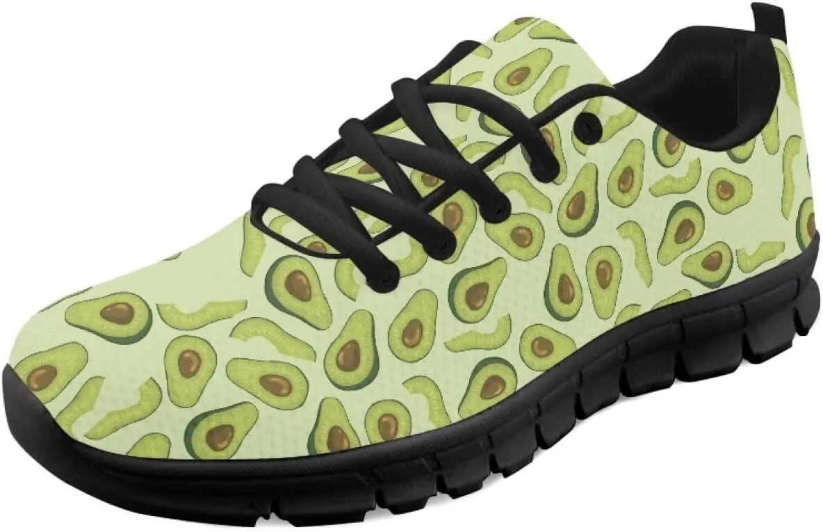 AmzPrint Women's Athletic Walking Shoes Illustraction Print Colorful Running Shoes for Women Casual Mesh Sneakers