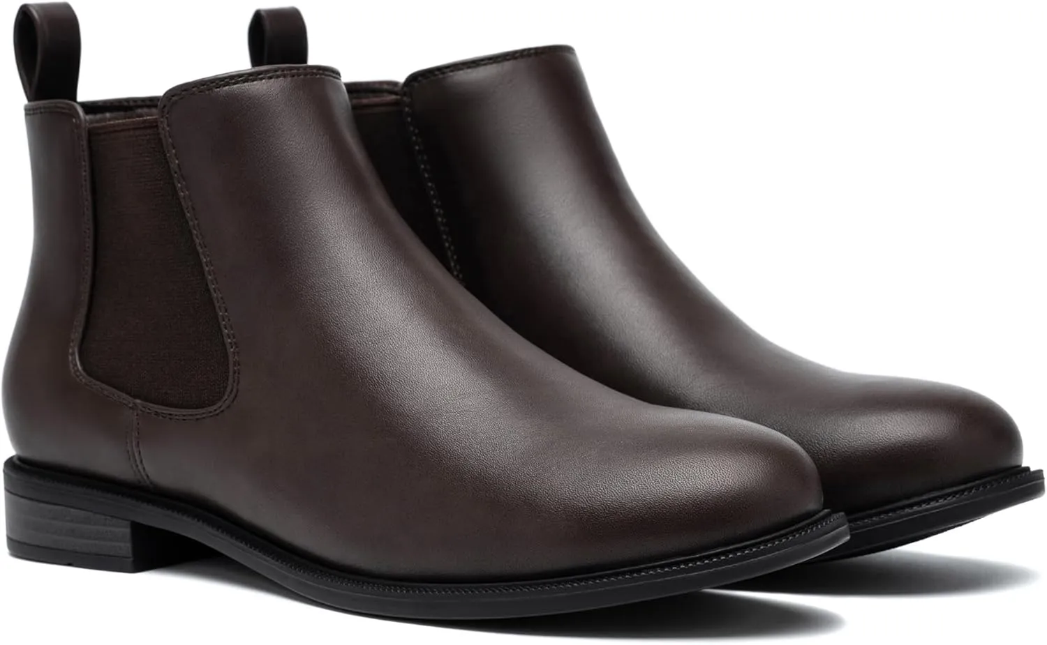ANJOUFEMME Womens Fall Flat Chelsea Boots, Classic Comfortable Short Ankle Boots, Fashion Dress Booties