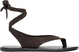 Ankle Strap Flat Sandals for Women Comfortable Lace Up T-Strap Slip on Flip Flops Flats Ladies Fashion Cute Thong Sandals Summer Soft Flip Flops Sandals