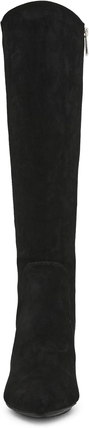 Anne Klein Womens Barnard Zip Up Slip On Knee-High Boots