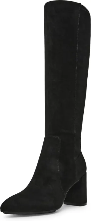 Anne Klein Womens Barnard Zip Up Slip On Knee-High Boots