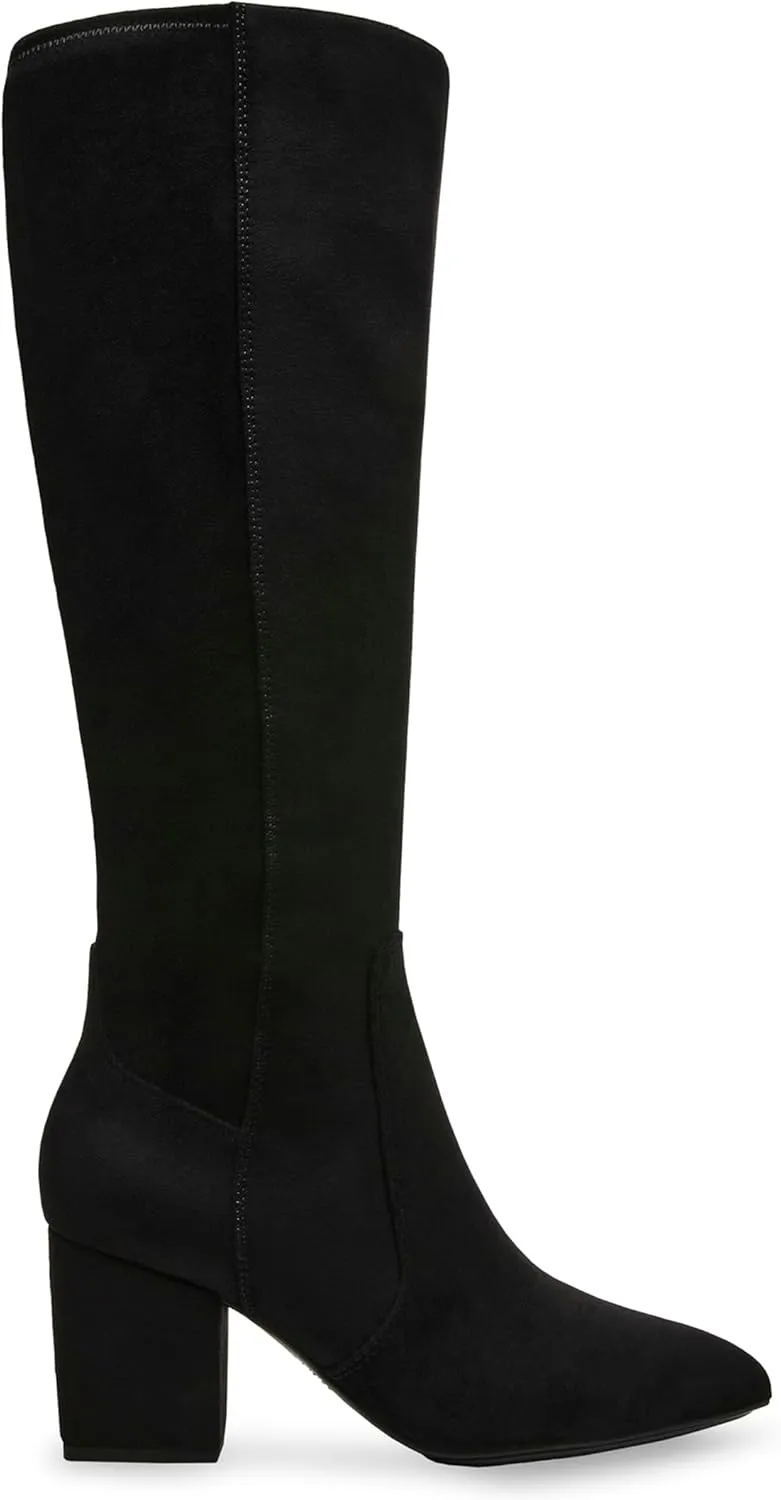 Anne Klein Womens Barnard Zip Up Slip On Knee-High Boots