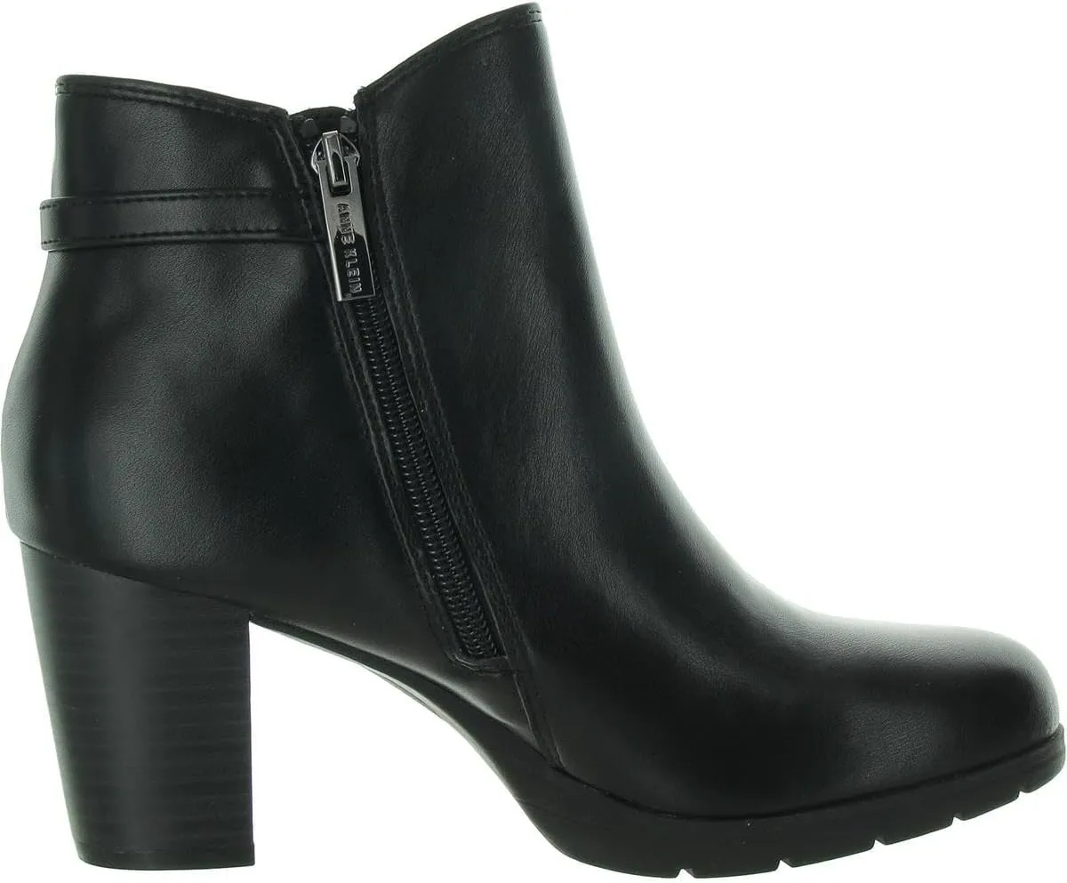 Anne Klein Womens Regency Block Heel Round Toe Mid-Calf Boots