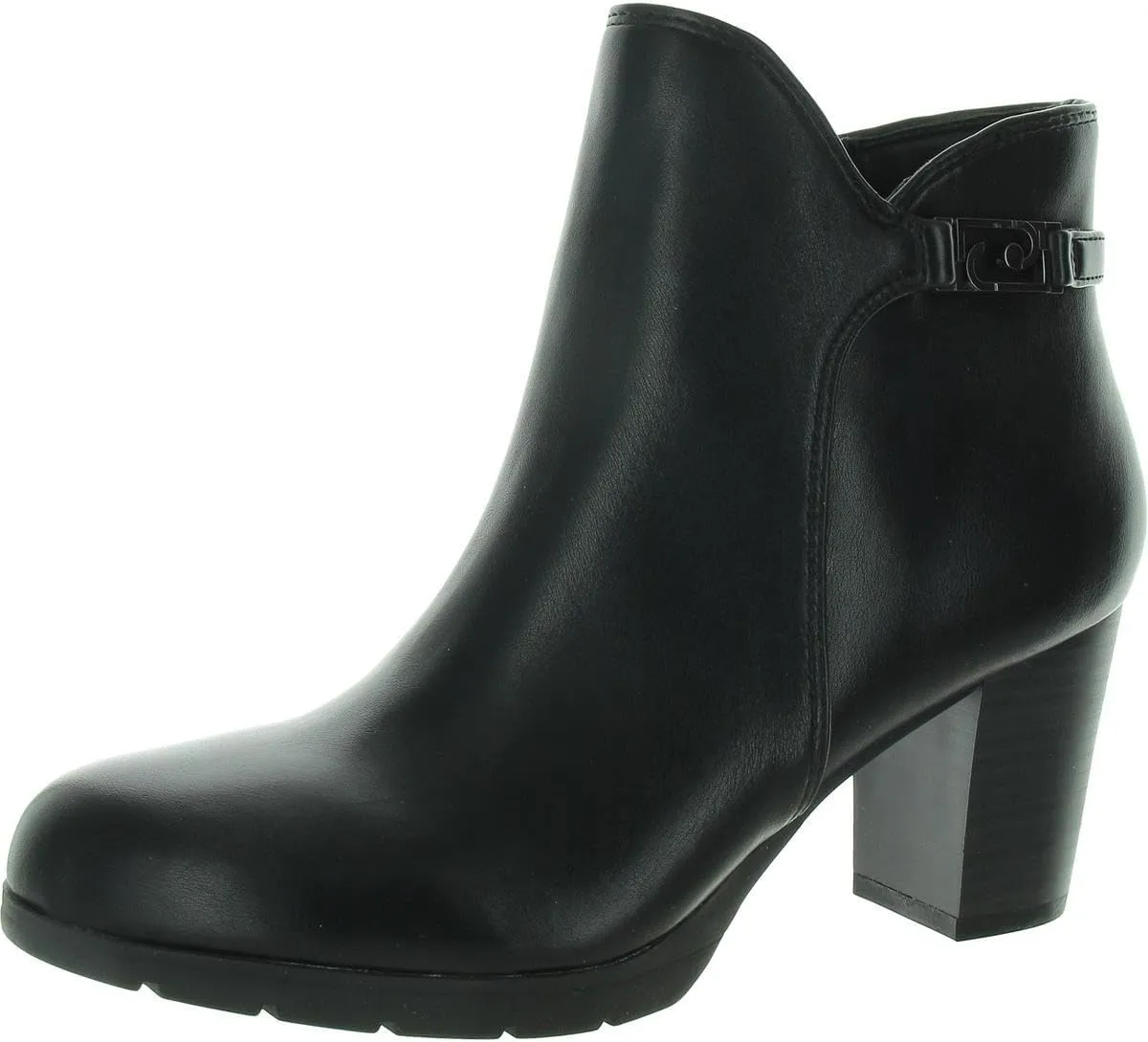 Anne Klein Womens Regency Block Heel Round Toe Mid-Calf Boots