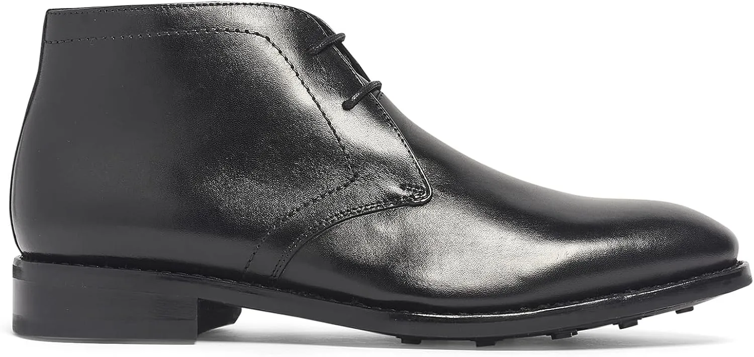 Anthony Veer Wilson Chukka Boots for Men | Pull-up Dress Boot | Goodyear Welt Construction | Durable Rubber Outsole & Cushioned Footbed | Full Grain Calfskin Leather/Suede Upper