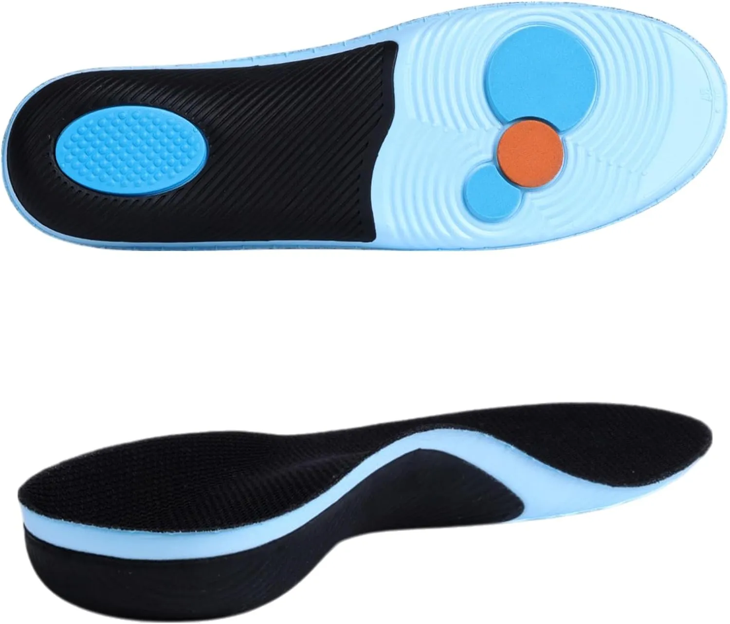 Anti-Fatigue Plantar Fasciitis Shoe Insoles Orthotic Arch Support Inserts for Women Men Flat Feet Work Boot Insoles for Arch Pain Relief (Mens 9-9.5/ Womens 11-11.5)