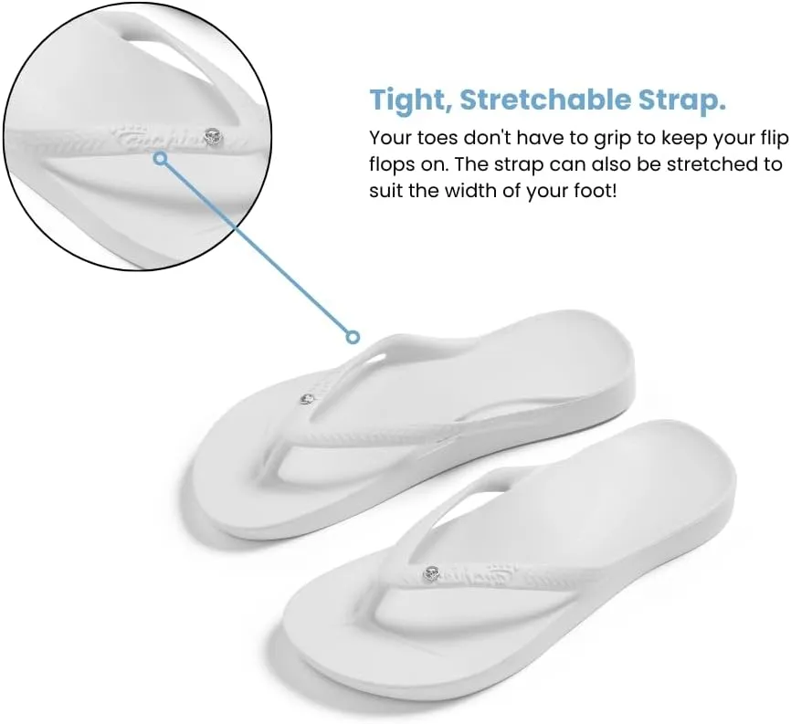 Archies Arch Support Flip Flops for Men & Women – Orthotic Sandals for Plantar Fasciitis Relief – Lightweight, Cushioning, Shock-Absorbing Thong Sandals for Walking, Foot Pain & All-Day Comfort