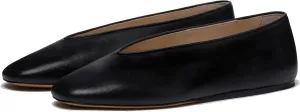 Arqa Women's Round Toe Studded Leather Slippers Comfortable Casual Soft Slip On Suede Leather Ballet Flats Dressy Simple Ballerina Walking Low Heel Shoes