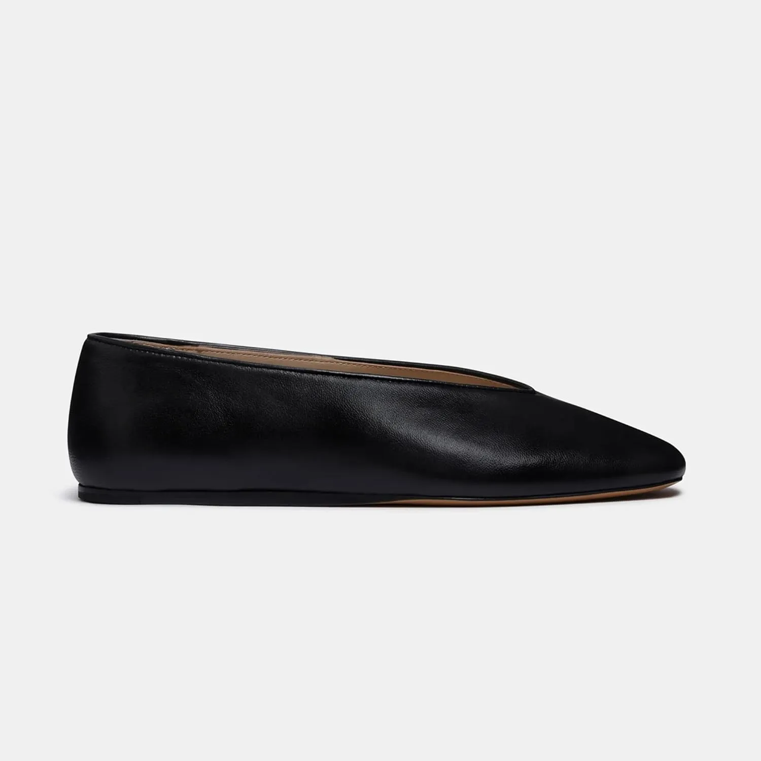 Arqa Women's Round Toe Studded Leather Slippers Comfortable Casual Soft Slip On Suede Leather Ballet Flats Dressy Simple Ballerina Walking Low Heel Shoes