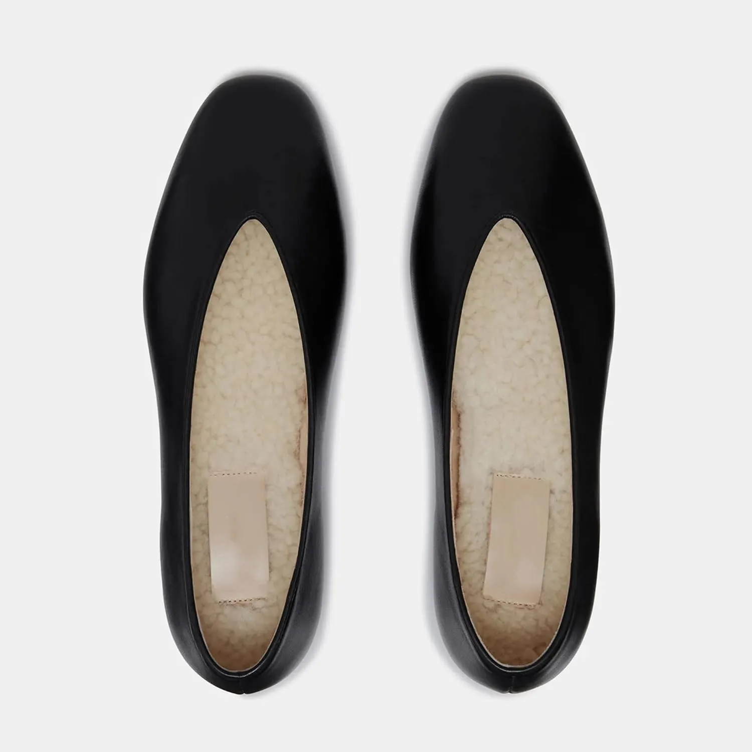 Arqa Women's Round Toe Studded Leather Slippers Comfortable Casual Soft Slip On Suede Leather Ballet Flats Dressy Simple Ballerina Walking Low Heel Shoes