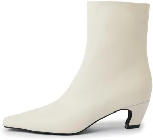 Beauty Cry Women's Booties Kitten Low Heel Square Toe Ankle Boots