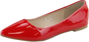 Bella Marie Angie Women's Classic Pointy Toe Ballet Flat Shoes