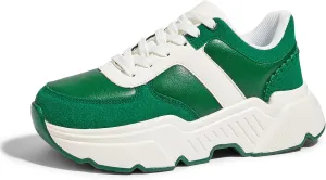 BELOS Women's Platform Chunky Sneakers Fashion Dad Sneakers Casual Lace Up Comfortable Lightweigt Walking Shoes