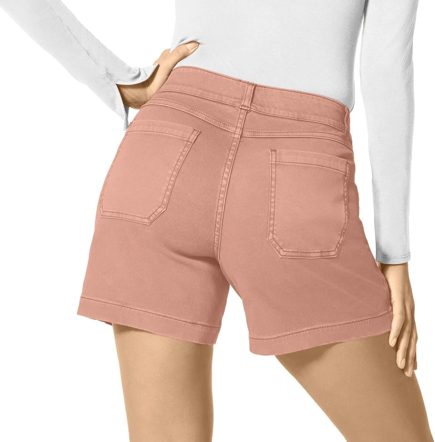 Bermuda Shorts for Women Trendy 2025 Casual Summer High Waisted Chino Shorts Straight Leg Hiking Vacation Outfits