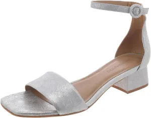 Bernardo® Jalena Heeled Sandals for Women – Leather and Man-Made Construction – Single Prong Buckle