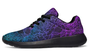 Blue Purple Flower Sneakers