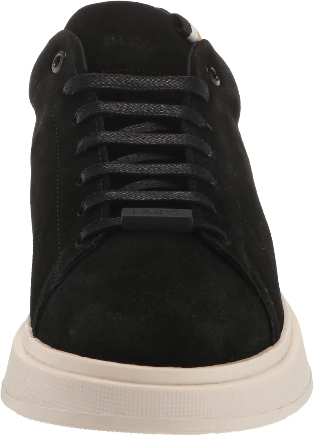 BOSS Men's Suede Sneakers with Rubber Sole