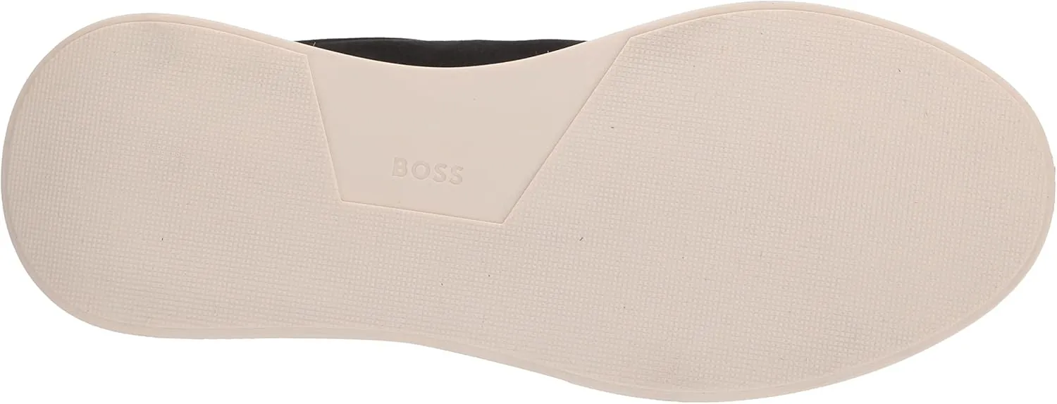 BOSS Men's Suede Sneakers with Rubber Sole