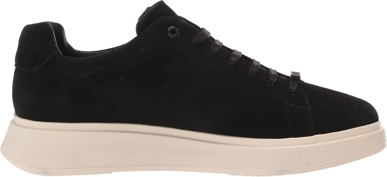 BOSS Men's Suede Sneakers with Rubber Sole