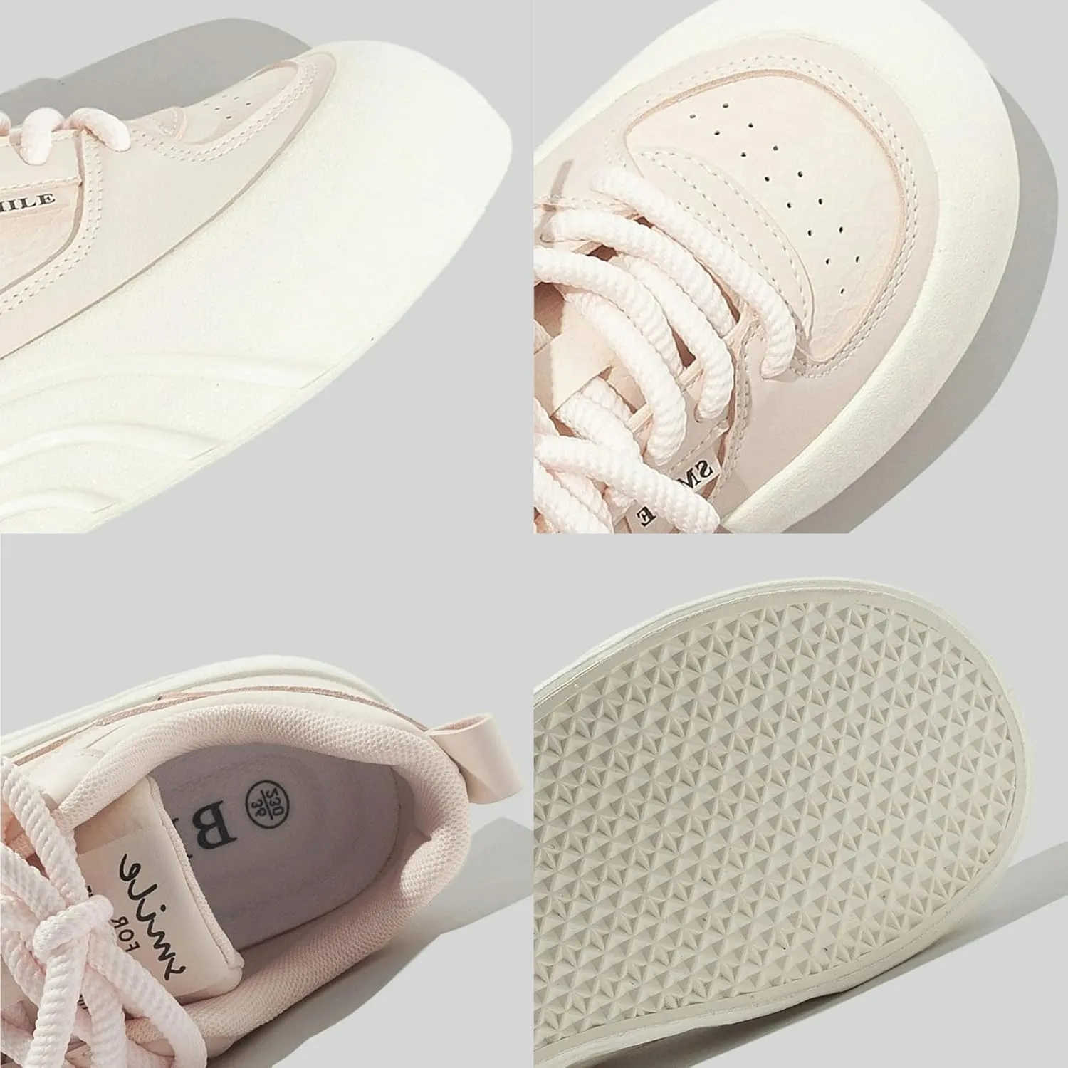 Bowknot Flower Chunky Platform Sneakers Women Cute Y2K Aesthetic 1.4" Height Increase Casual Outfit Spring Summer Walking Shoes