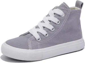 Boys & Girls High Top lace-up Kids' Espadrcanvas Shoes Back-to-School Season Little White Shoes Teen Classic Kids' Sneakers Tennis Shoes Baby Skate Shoes