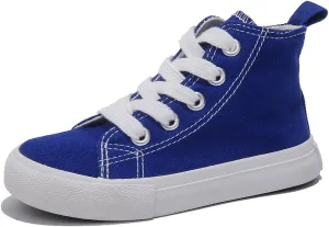 Boys & Girls High Top lace-up Kids' Espadrcanvas Shoes Back-to-School Season Little White Shoes Teen Classic Kids' Sneakers Tennis Shoes Baby Skate Shoes