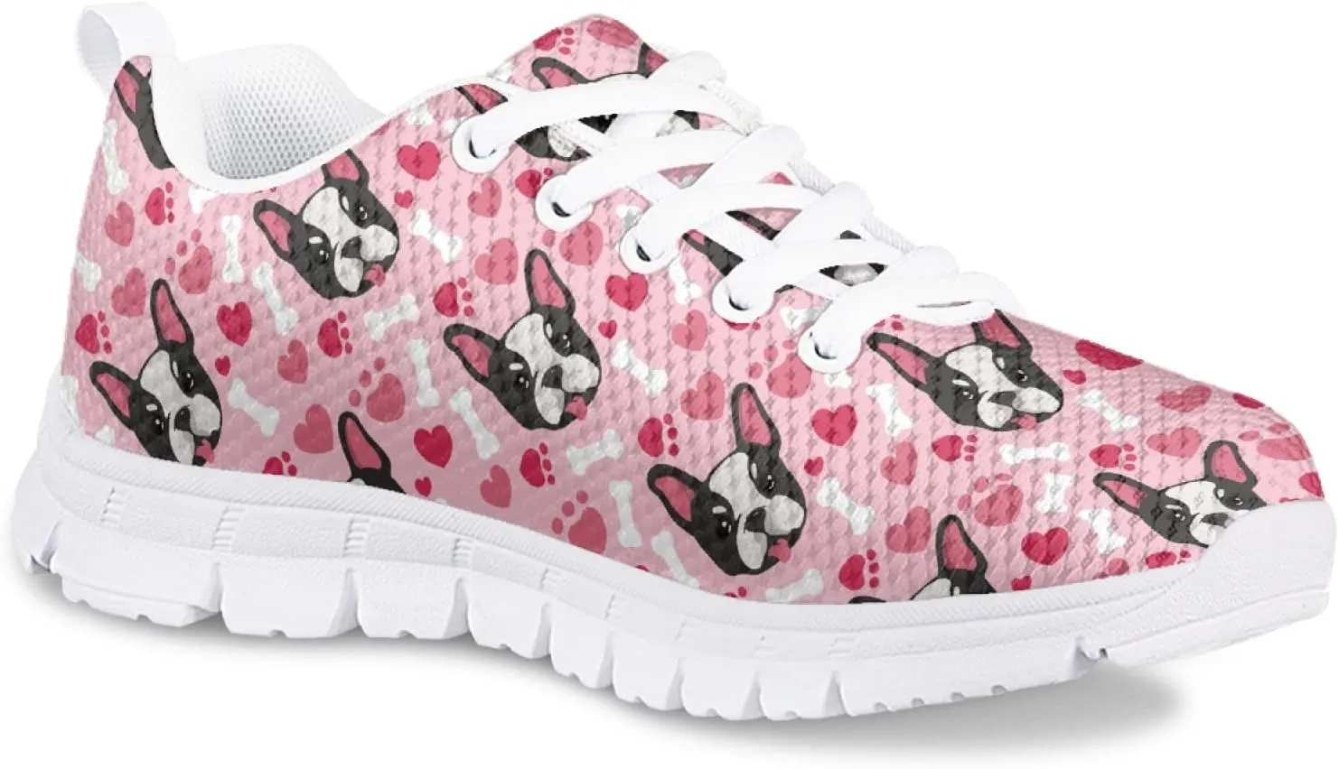 Boys and Girls Cute Cat Dog Print Running Tennis Shoes School Daily Casual Sneakers