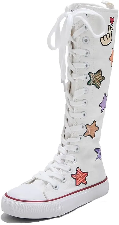 Boys and Girls High Top Children's Canvas Shoes Fashion Street Dance White Campus Shoe Outdoor Leisure Sneakers Shoes