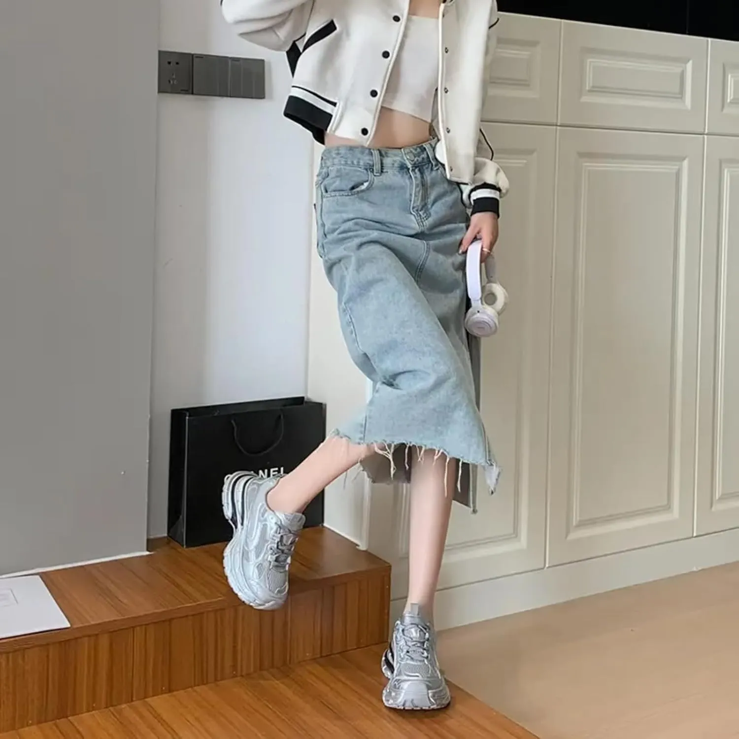 Breathable Chunky Sneakers for Women Fashion Platform Height Gain Sneakers Comfortable Non-Slip Lace Up Casual Walking Dad Shoes