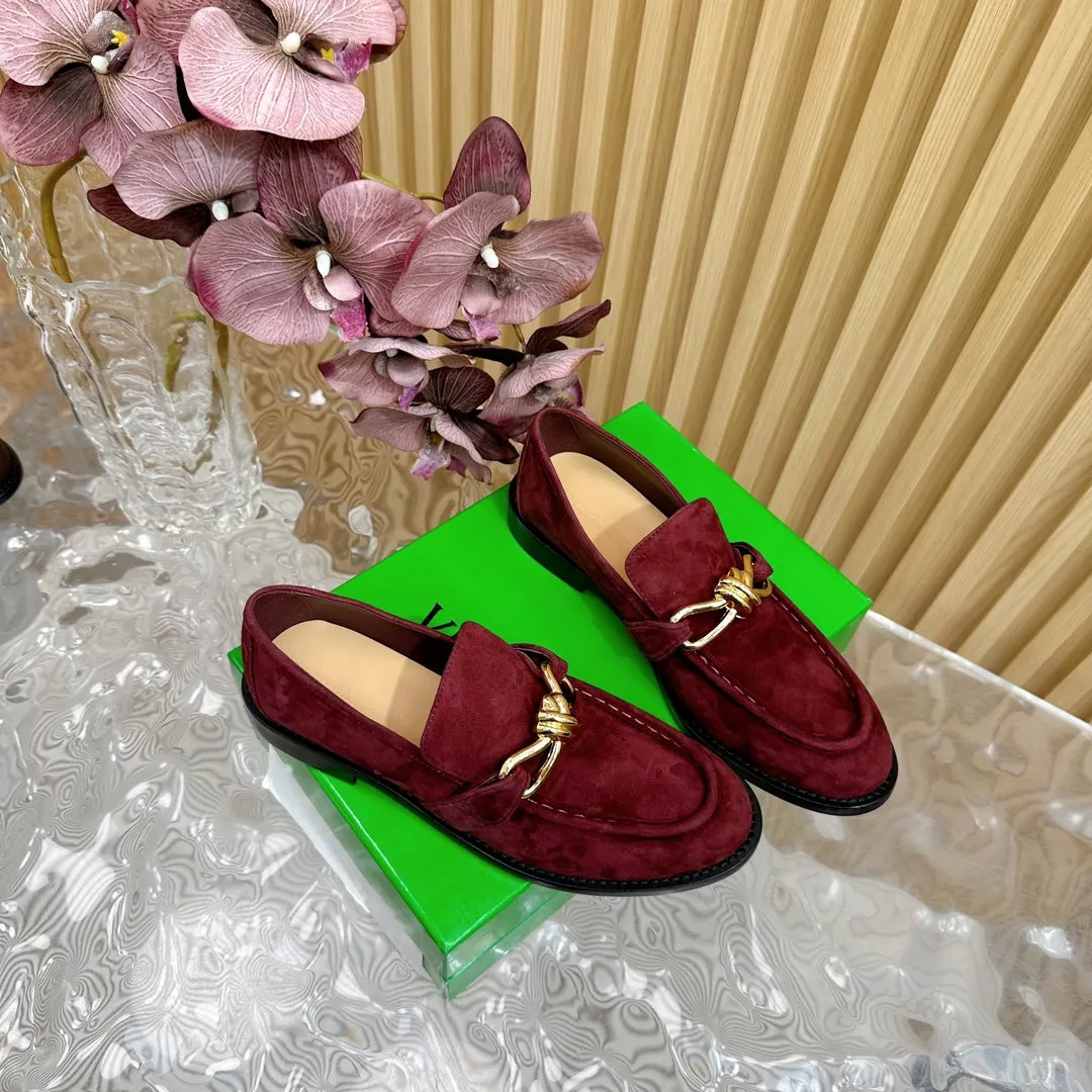 BV Astaire Loafer Wine Suede Ghw 925633