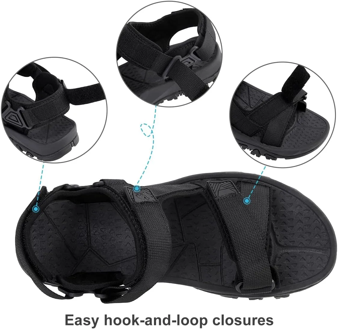 CAMEL CROWN Mens Hiking Sandals Waterproof Athletic Sandal Lightweight for Men Beach Walking with Adjustable Back Straps