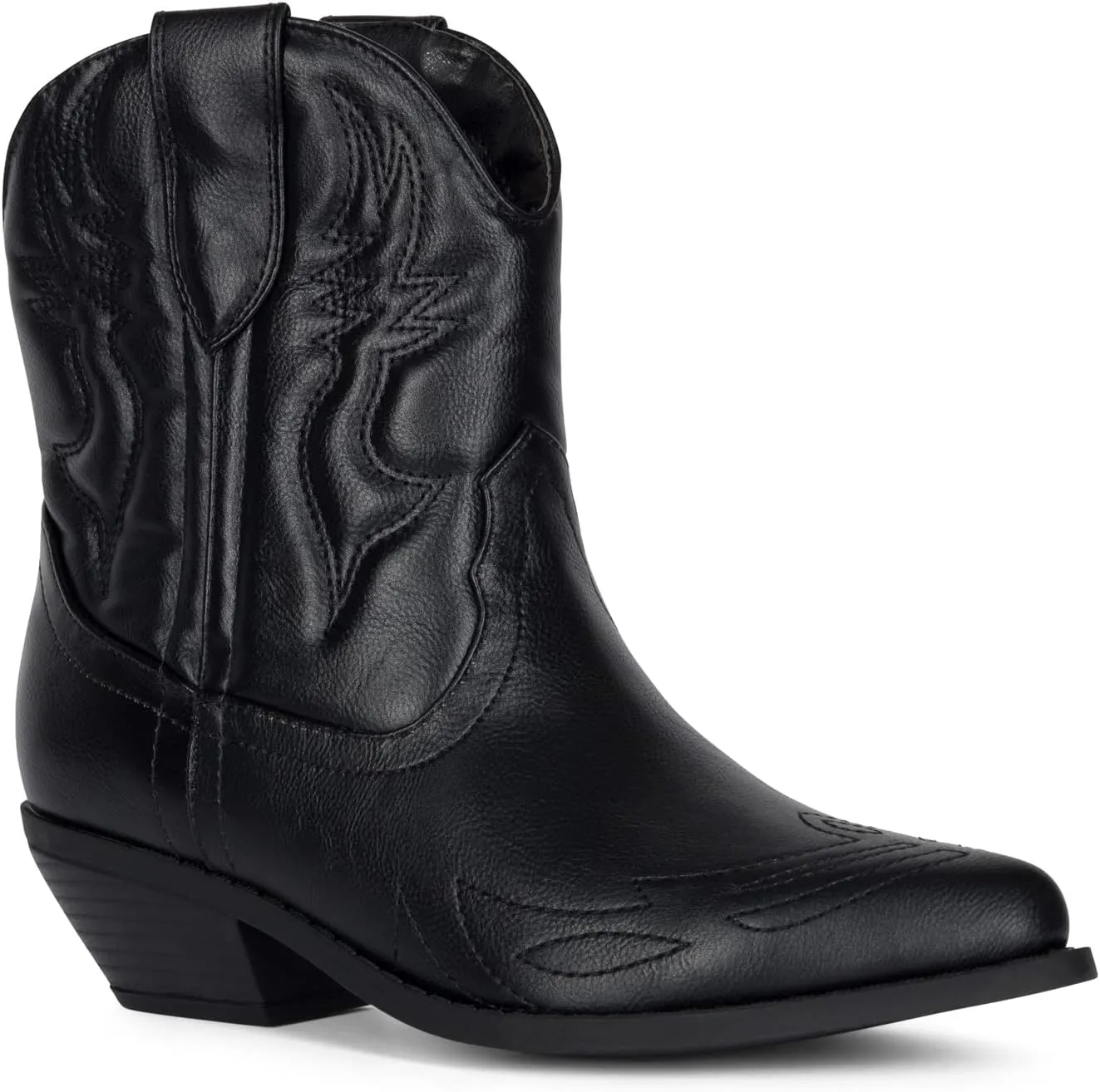 Chariot & Co -Susan- Womens Cowboy Cowgirl Western Ankle Booties Pointed Toe Boots