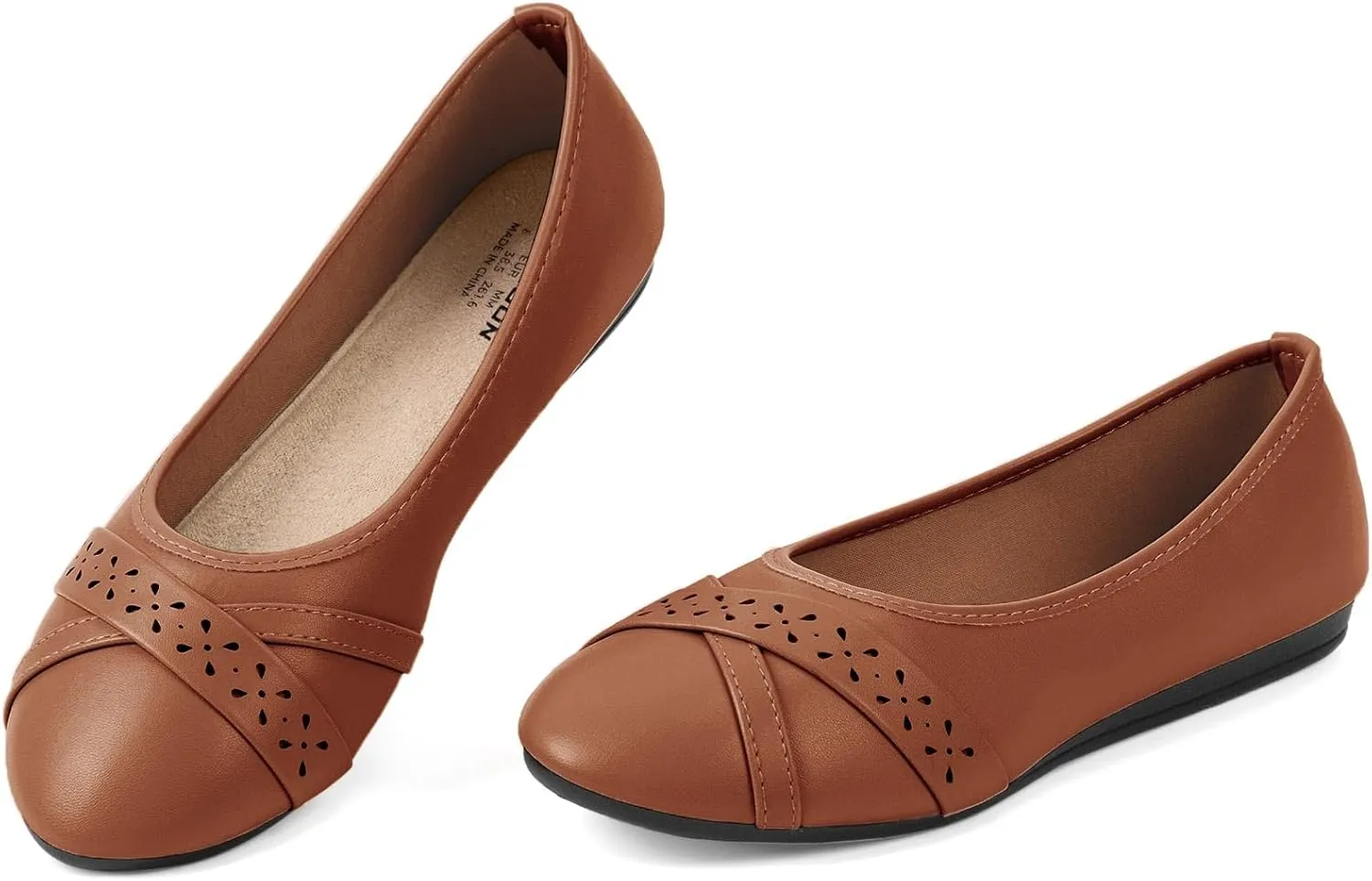 CHIN·MOON Women's Ballet Flats Comfortable Dressy Walking Dress Casual Shoes