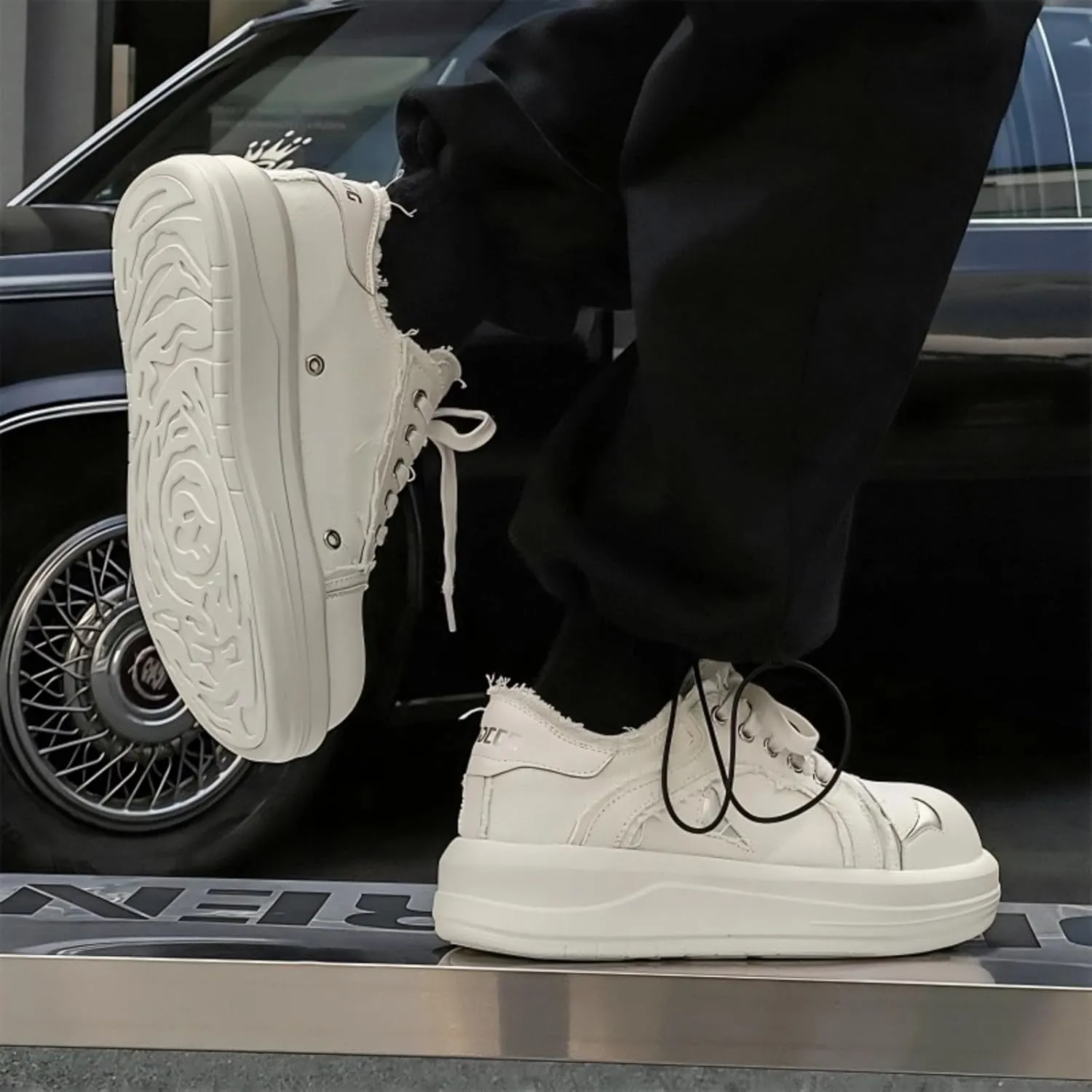 Chunky Sneaker for Women Men Platform Sneakers Vintage Aesthetic Walking Shoes Fashion Couple Shoes