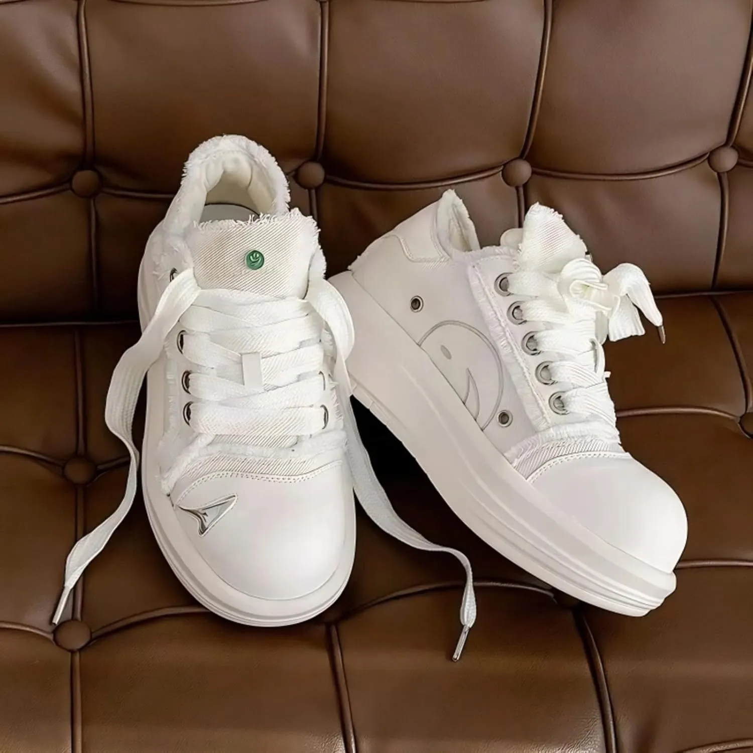 Chunky Sneaker for Women Men Platform Sneakers Vintage Aesthetic Walking Shoes Fashion Couple Shoes