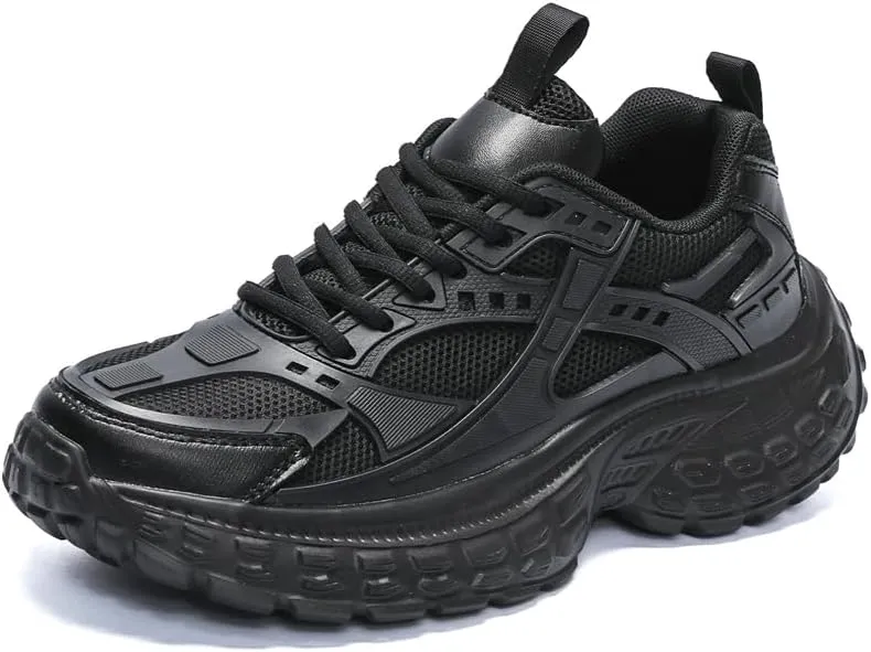 Chunky Sneakers for Men, Fashion Platform Sneakers Dad Shoes for Men, Casual Lace-up Walking Shoes
