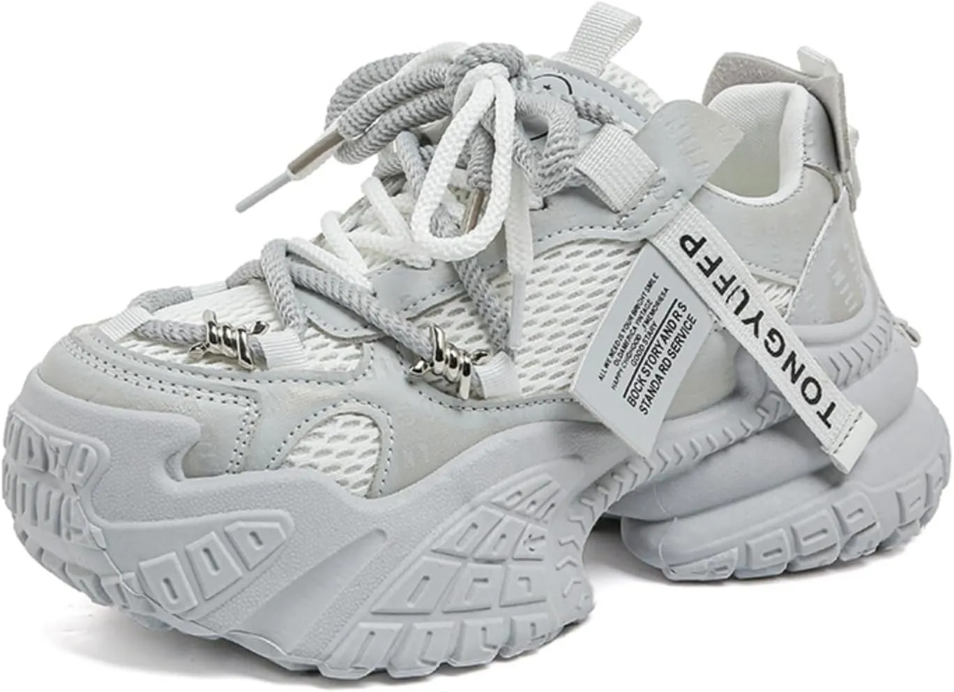 Chunky Sneakers for Women Platform Sneakers Ideal for Streetwalk and Gym Comfortable Casual Lace Up Fashion Tennis Shoes