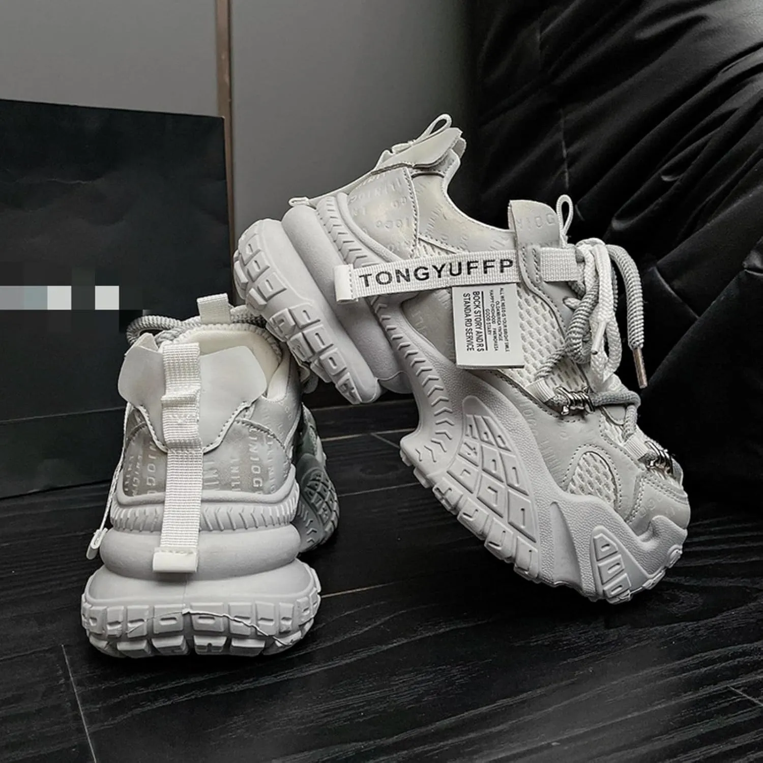 Chunky Sneakers for Women Platform Sneakers Ideal for Streetwalk and Gym Comfortable Casual Lace Up Fashion Tennis Shoes