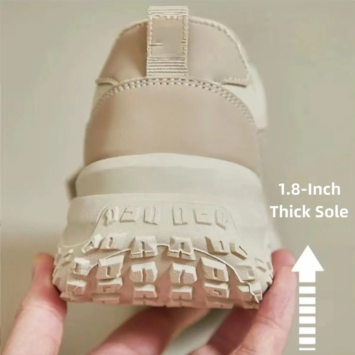 Chunky Sneakers for Women Walking Shoes with 1.8-Inch Thick Sole - Comfortable and Versatile