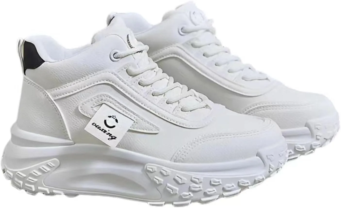 Chunky Sneakers for Women Walking Shoes with 1.8-Inch Thick Sole - Comfortable and Versatile