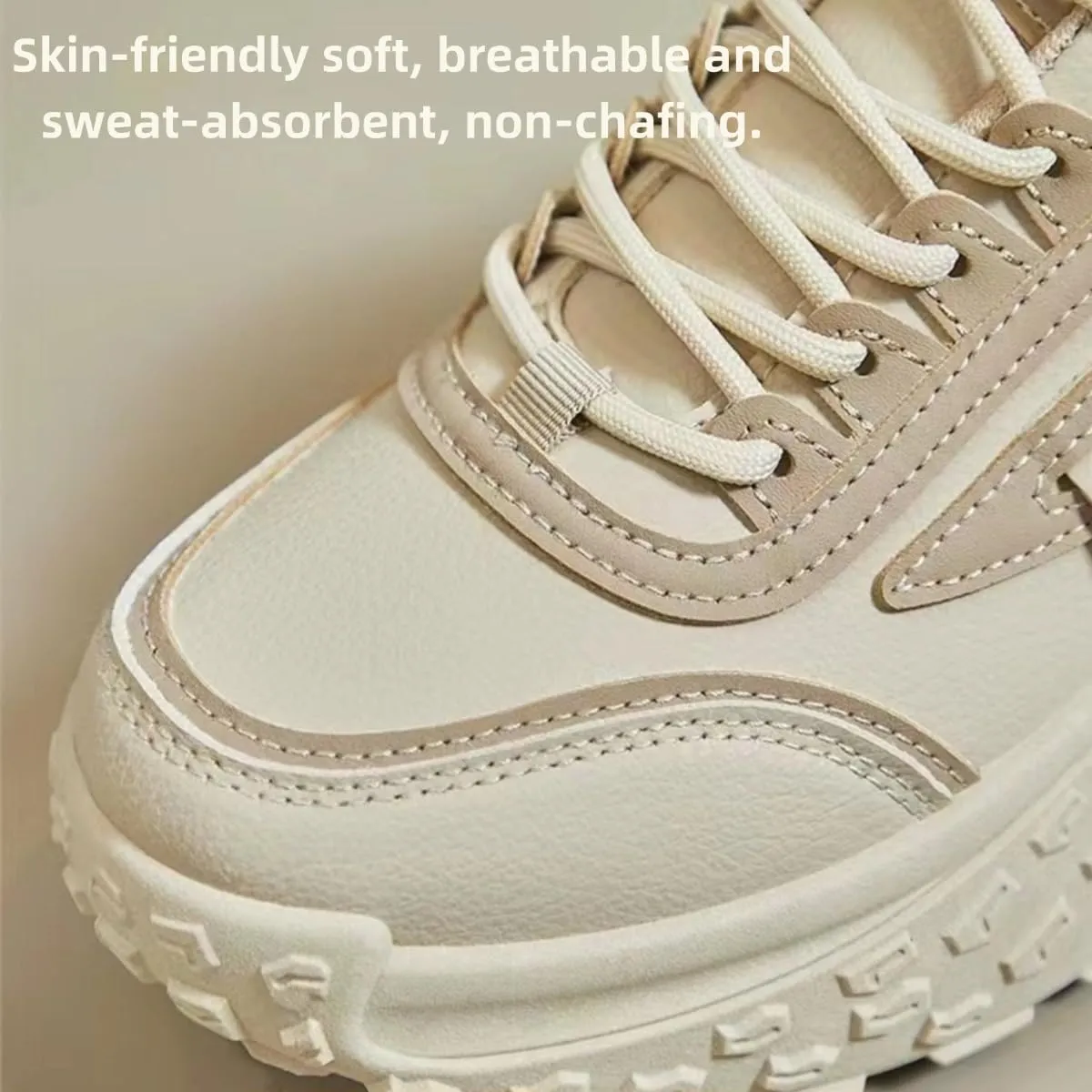 Chunky Sneakers for Women Walking Shoes with 1.8-Inch Thick Sole - Comfortable and Versatile