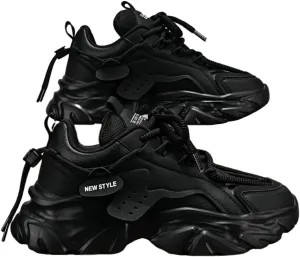 Chunky Vintage Lace-Up Sneakers for Men - Comfy, Non-Slip, Breathable, Shoes for Outdoor Activities and Casual Wear