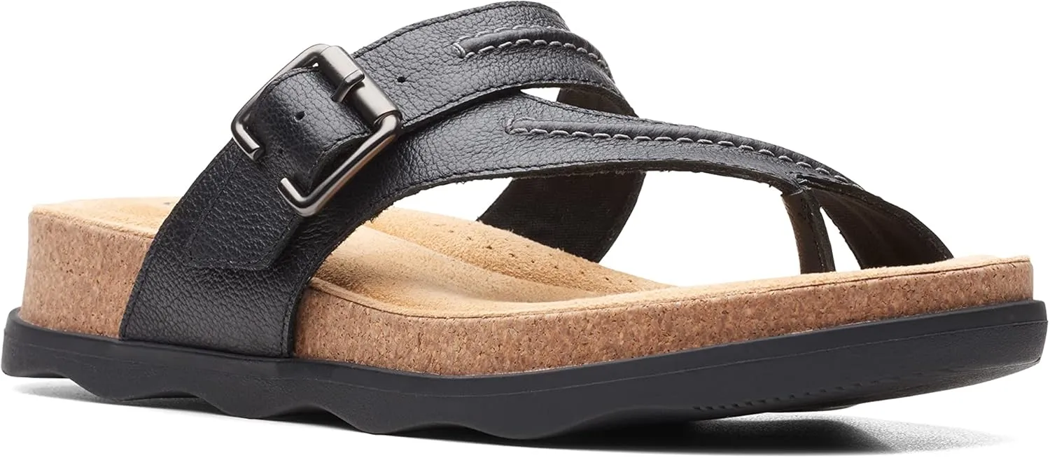 Clarks Womens Bryn Comfort Insole Slip On Thong Sandals