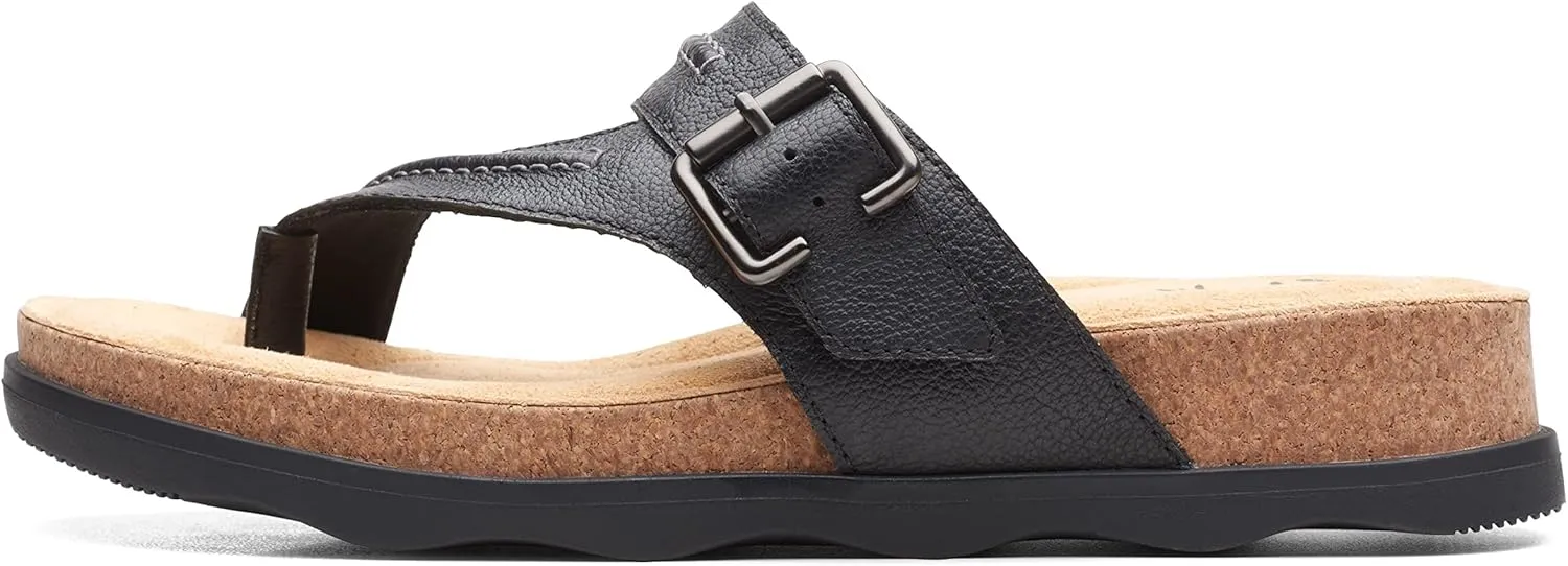 Clarks Womens Bryn Comfort Insole Slip On Thong Sandals