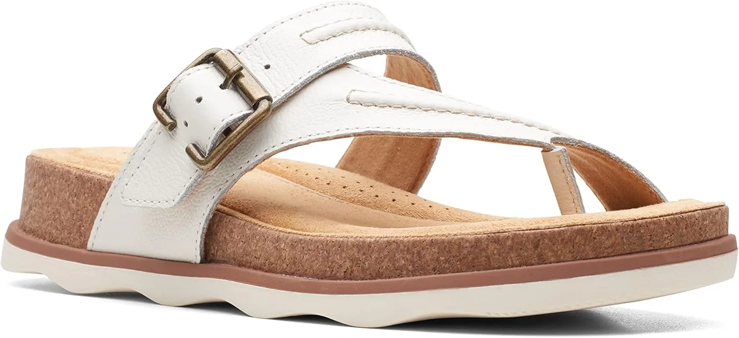 Clarks Womens Bryn Comfort Insole Slip On Thong Sandals